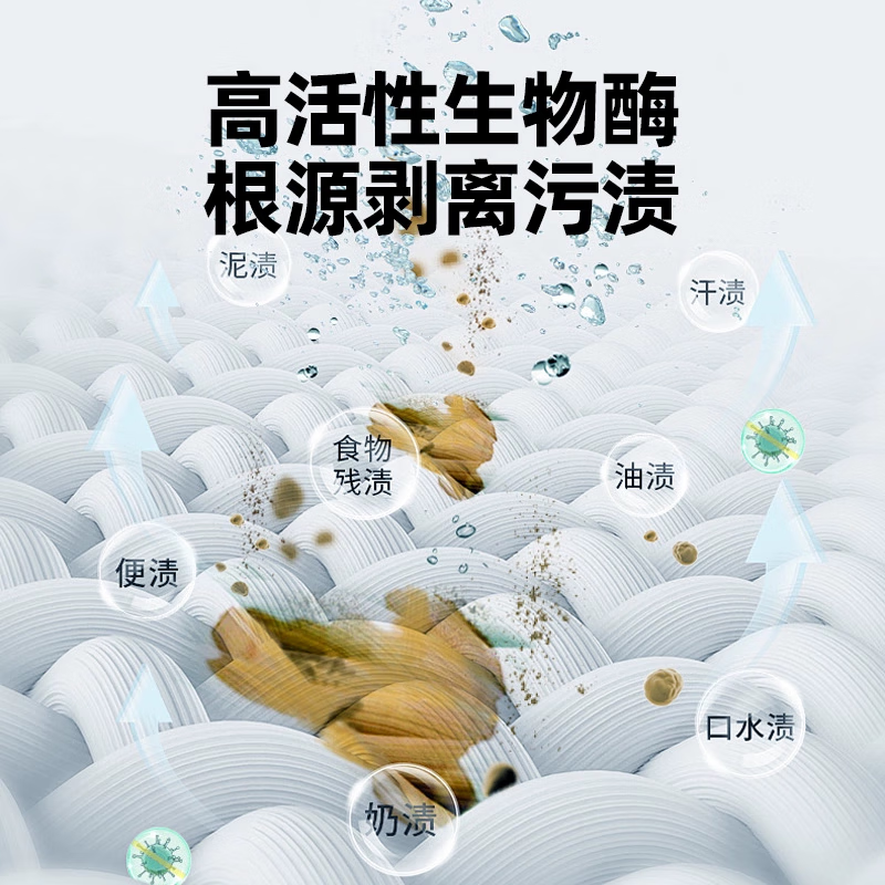 Guangmeijia maternal and infant explosive salt q yellow q stain bleaching color bleaching agent does not cross color white fragrance baby special two-pack underwear explosive salt