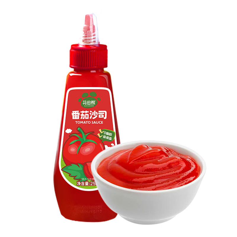 Huatian Bear Children's Tomato Sauce 250g Tomato Sauce Sushi Burger Toast Hand Cake Children's Breakfast Sauce Bottled
