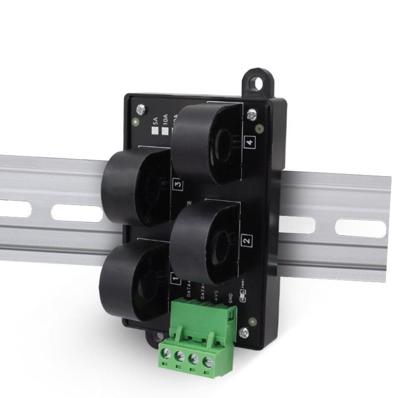 Multi-channel AC current sensor module transformer 485/Modbus communication integrated AC50A detection and collection 8-channel AC0-50A to 485