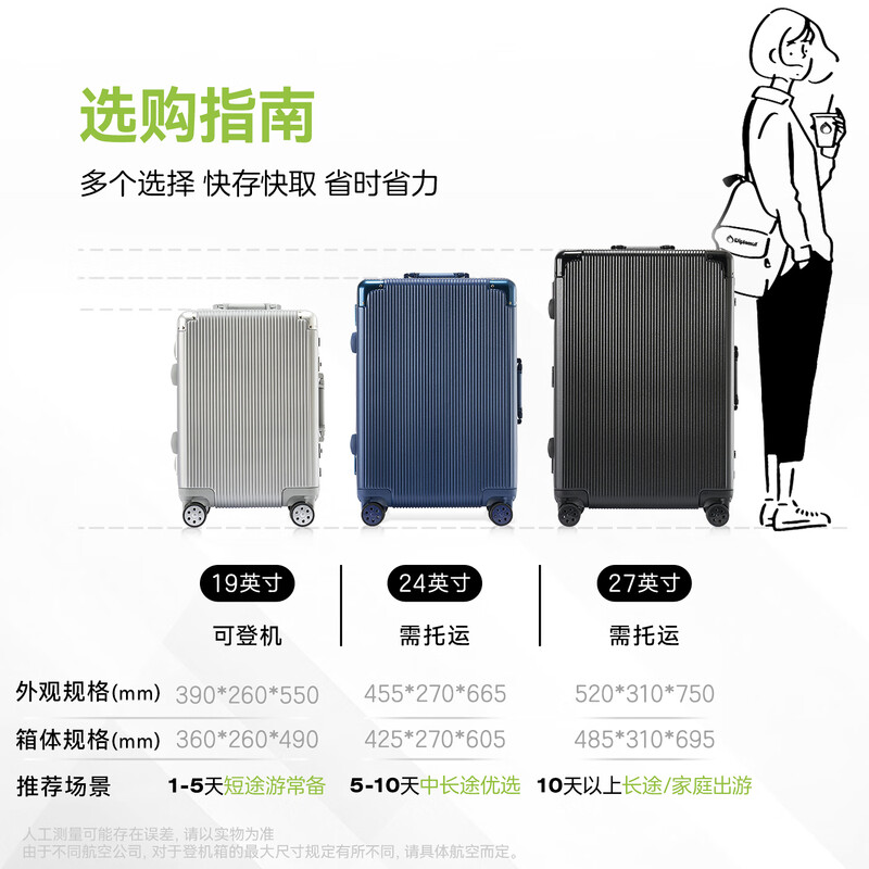 Diplomat diplomat suitcase with corner guards aluminum frame trolley case double TSA combination lock universal wheel suitcase TC-9183