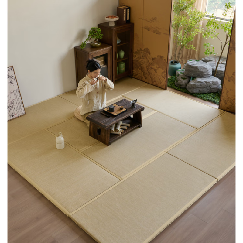 Shantou Lincun Japanese-style natural waterproof tatami mat mattress customized electric heating floor special mat coconut palm bay window kang mat customized The following are unit prices for 1 square meter, please provide the size and contact customer service for customization