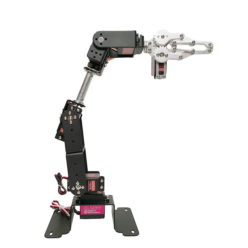 Lingle microcontroller stm32 Raspberry Pi arduino six-axis robotic arm gripper six-degree-of-freedom servo robotic arm diy 3-degree-of-freedom horizontal version with 20KG digital servo