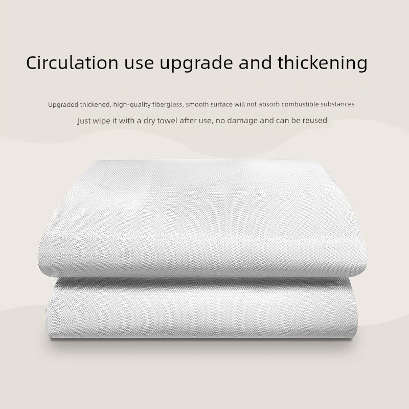 Flame Warrior Fire Blanket Fire-fighting Special Fire Blanket Fire Mat Kitchen Home Escape Fiberglass Silicone 1.5M Fire Blanket + Free Glove Hook Upgraded and Thickened