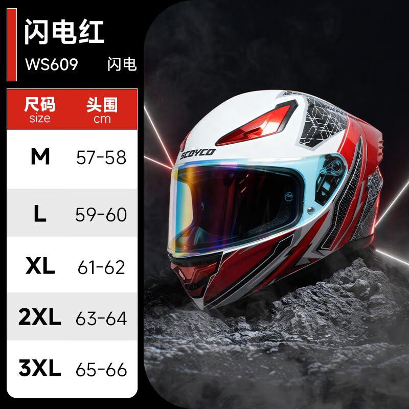SCOYCO motorcycle ABS full-face helmet, wear-resistant, breathable, lightweight and comfortable for electric vehicle riding, anti-freeze and warm in winter