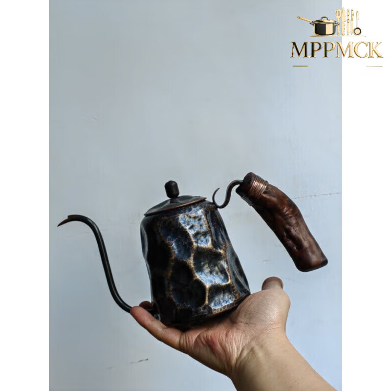 MPPMCK German imported quality equipment, hand-made copper rock muscle hand-brewed coffee pot, Fuguido Sato Akimishima sterling silver coffee pot 003-004-005