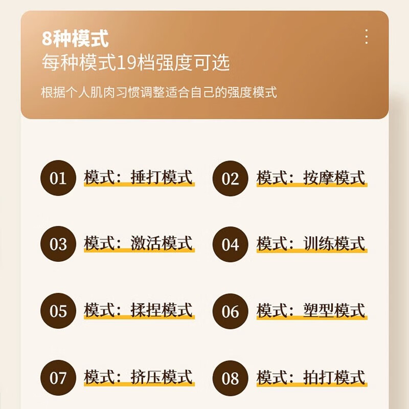 Leg muscle atrophy rehabilitation equipment, hemiplegia training equipment, hand and foot stroke supplies for the elderly, pulse massage exercise, newly upgraded rechargeable pulse physiotherapy, meridian dredging, 4 pieces of gel, 8 modes, 19 levels of intensity