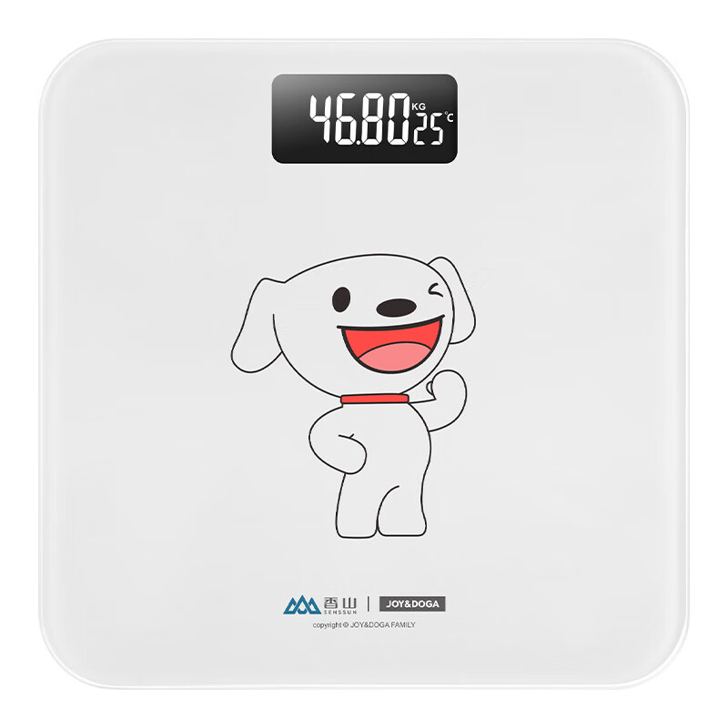 Xiangshan weight scale electronic human body scale household accurate weighing scale high-precision human body scale healthy weight loss scale large scale surface JOY white co-branded battery model