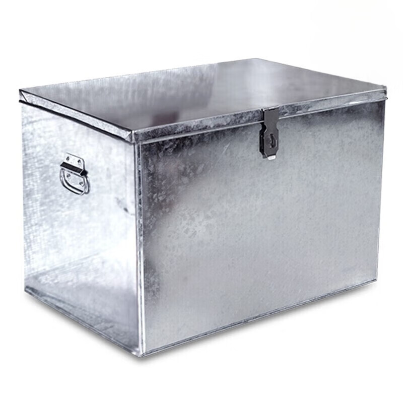 Qiao Bo Lai custom-made large iron hardware tool box galvanized sheet take-out box with lock storage box storage carpentry iron box customized 60 50 50 0.6MM thickness