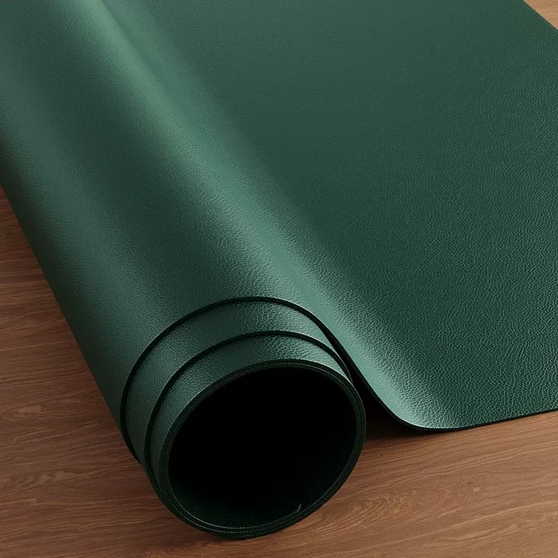 Yusenyi solid color table desk mat oil-proof and waterproof mat luxury protective dining table high-end no-wash tablecloth coffee table 08 forest dark green 40x50cm