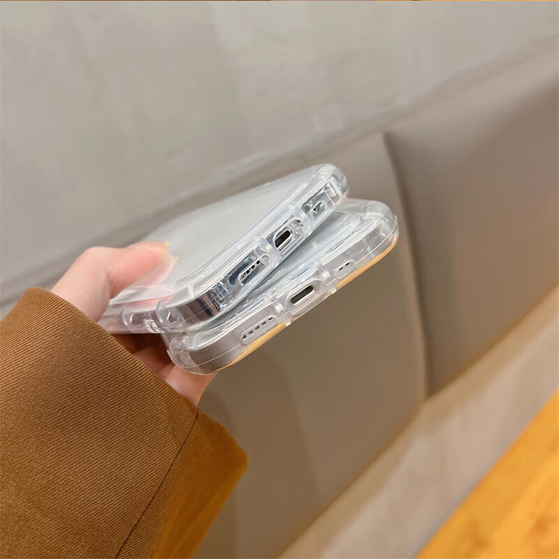 Jiang Ming is suitable for Apple 17 mobile phone case, lens, all-inclusive iphone17 protective cover, high-end anti-fall airbag, Internet celebrity creative cartoon men and women protection soft shell line puppy with lanyard