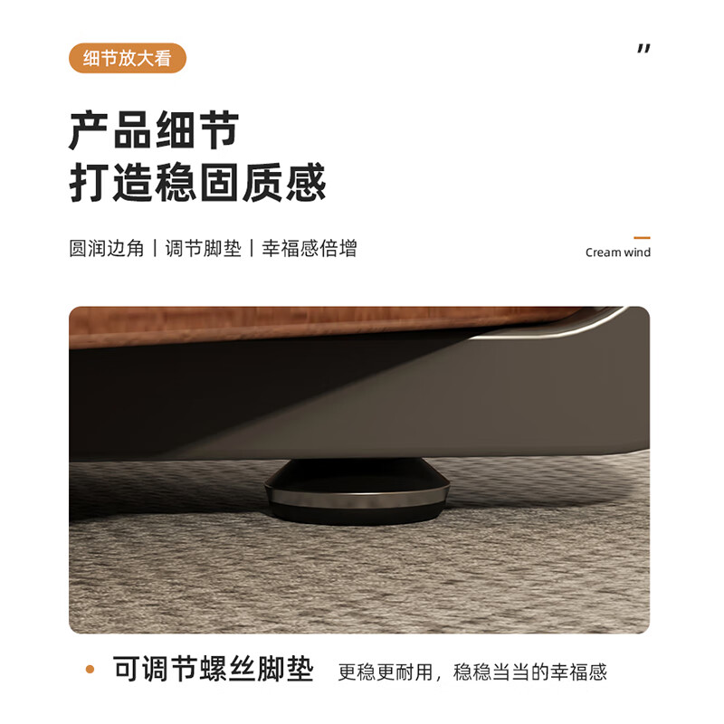 Olin European style coffee table solid wood coffee table living room simple tea table small apartment tea table thickened ecological board solid wood double layer tea table