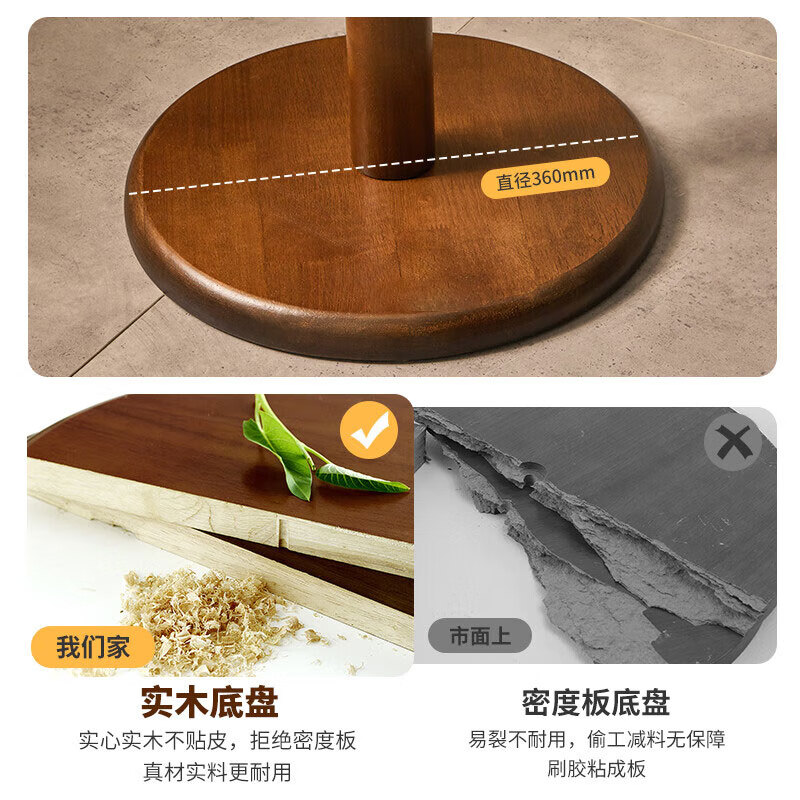 Jiayi solid wood coat rack bedroom clothes rack floor-standing clothes rack vertical living room bold clothes rack office bag rack