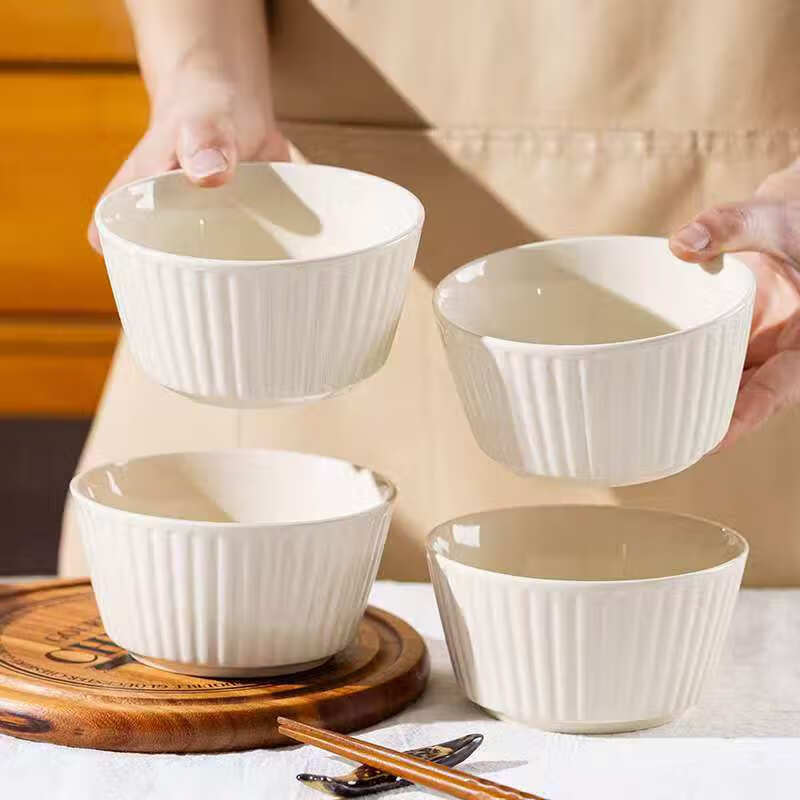 Cream-style dish set, new household high-value ceramic tableware, bowls, plates, chopsticks, light luxury, high temperature resistance, 7-inch American plate, cream color, 2-piece set