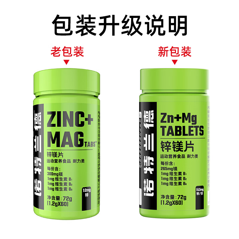 Notland Zinc and Magnesium Tablets Men's B Vitamin Tablets Biotin Men's Fitness Zinc and Magnesium 60 Tablets 60 Tablets * 3 Bottles Zinc, Magnesium + Multivitamin B