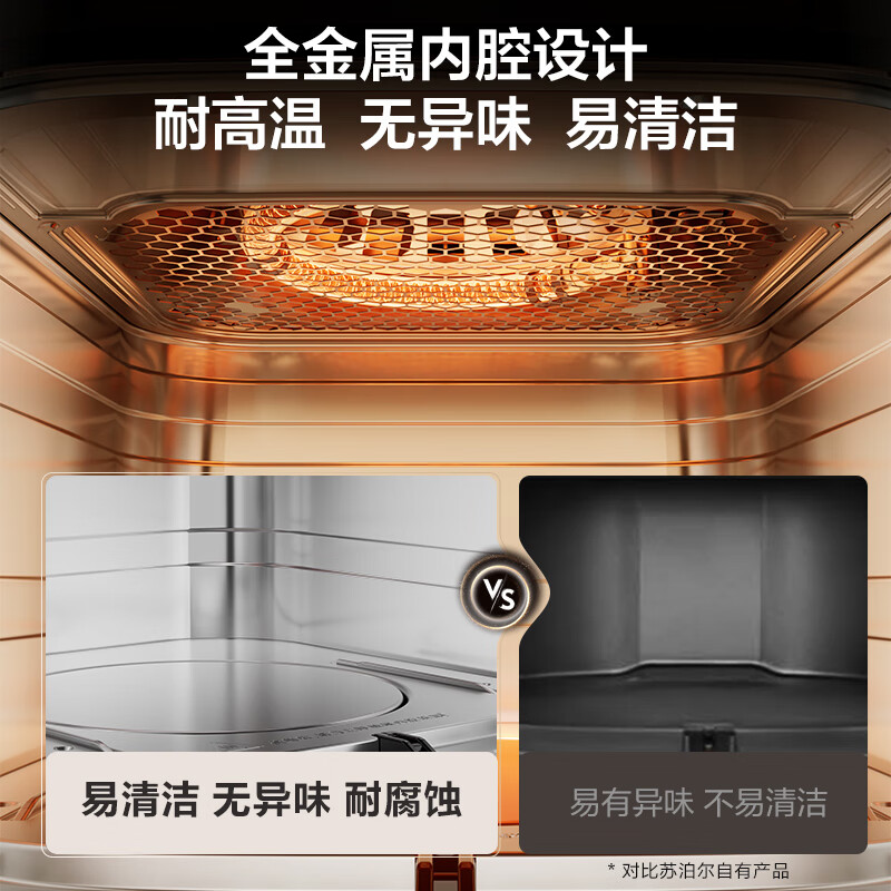 SUPOR air fryer, flip-free household fully automatic tornado, large air volume, far infrared visible 6.3L large capacity, frying and grilling all-in-one air fryer KD63Y896