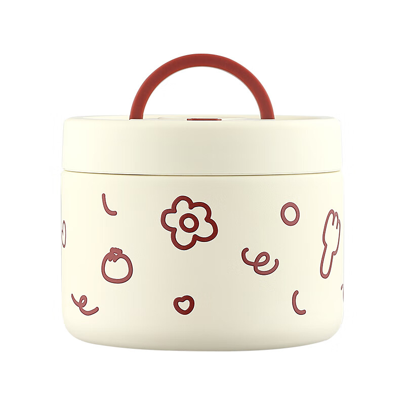 Mai Xuan winter insulated lunch box 24-hour extra long insulated bucket office workers bring rice stainless steel lunch box students special portable large 680ml + insulation bag vacuum insulation