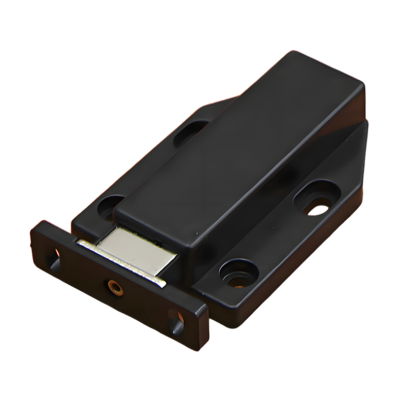 Honggong Rebounder Magnetic Cabinet Suction Wooden Door Strong Magnetic Touch Door Suction Spring Hidden Door Touch Black Single Door (With Installation Screws)