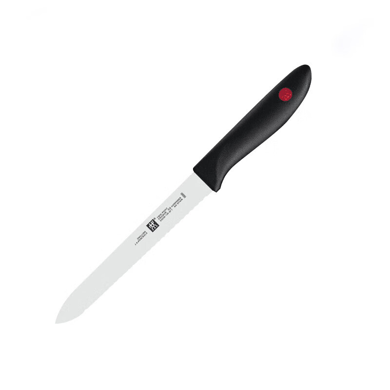 Zwilling (ZWILLING) German Point red dot series tomato knife, juicy fruit knife, vegetable and fruit knife, compact, portable knife that can be used for picnics, red dot vegetable and fruit knife with simple packaging