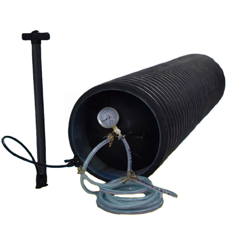 Qidi three-layer reinforced water-blocking airbag, blocked airbag, water-blocking test airbag, water-stop rubber airbag, municipal sewage and rainwater pipe DN700 three-layer reinforced type, free accessories + 5m air pipe