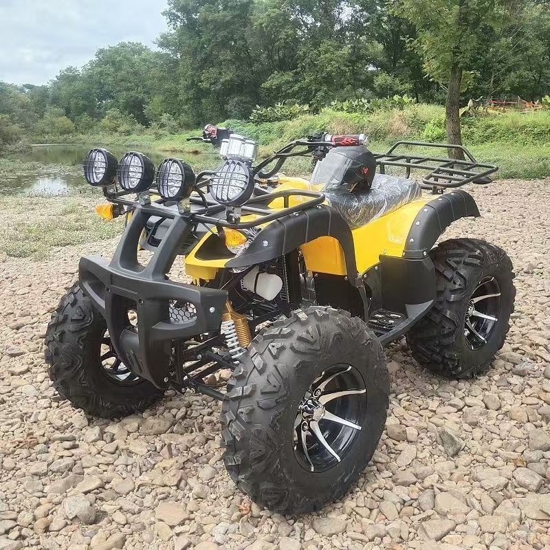 Septi ATV four-wheel off-road motorcycle all-terrain fuel mountain adult four-wheel drive motorcycle two-person sand ATV package four gasoline bull chain drive