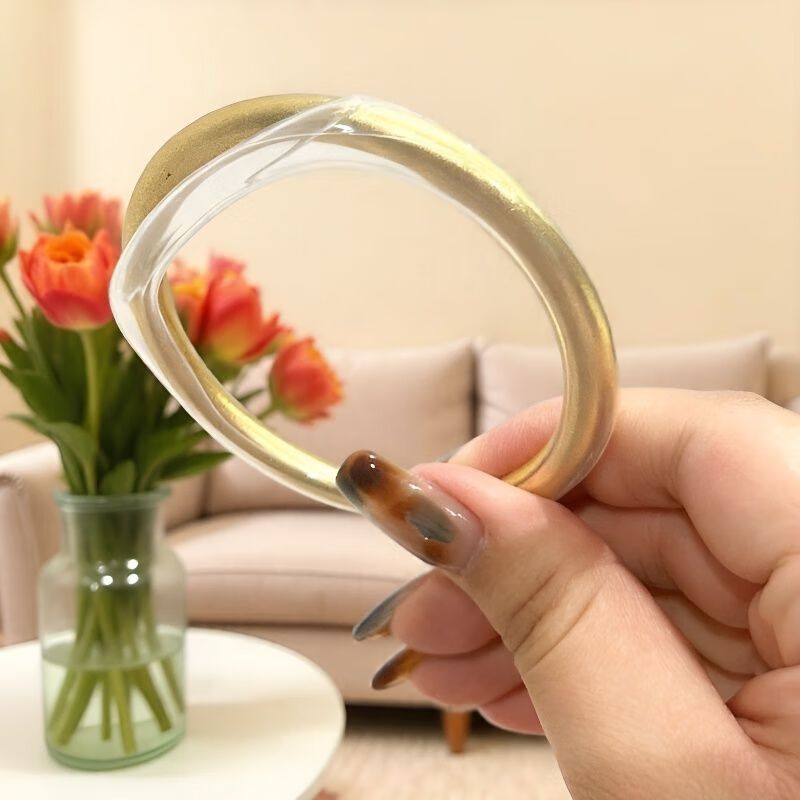 Mo Peng bracelet protective cover new jewelry accessories made of transparent transparent silicone to prevent bumps, scratches and scratches gold bracelet 52 rings bracelet thickness 1cm