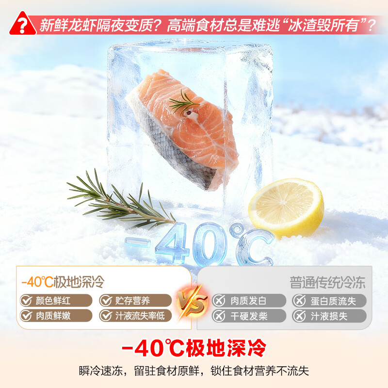 Ronshen Cube Sugar 291L vertical freezer household variable frequency air-cooled frost-free first-level energy-saving-40 deep-cooling World Cup refrigerator BD-291E30LNLAD national subsidy
