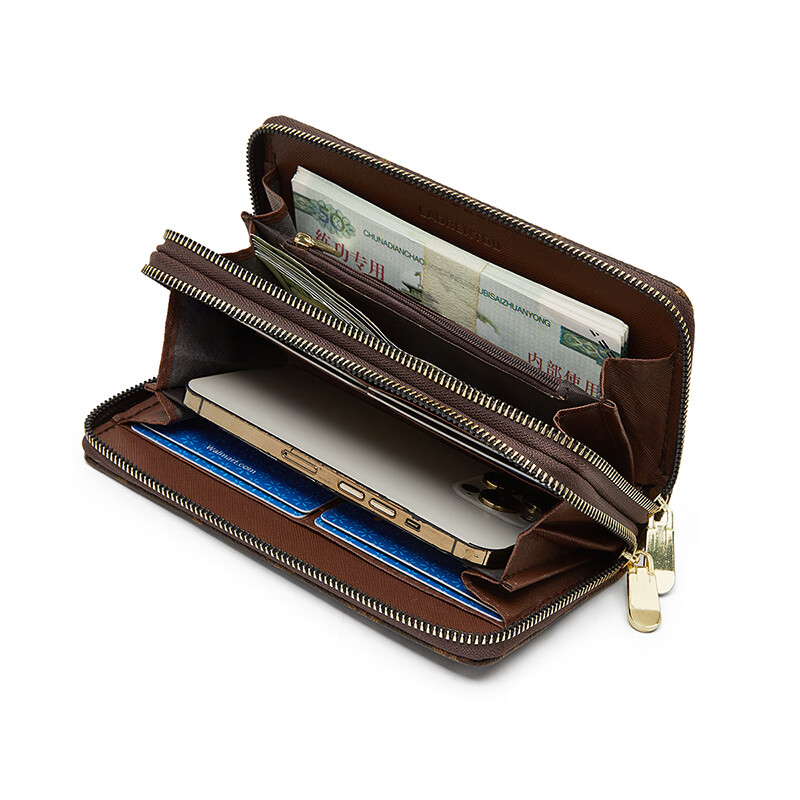 Old lady wallet large capacity long card holder money note holder clutch bag coin purse light luxury birthday gift for girls