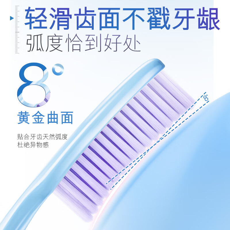 Colgate super long head toothbrush 70 holes adult toothbrush 6 soft bristles gum protection couple lazy toothbrush efficient cleaning large head