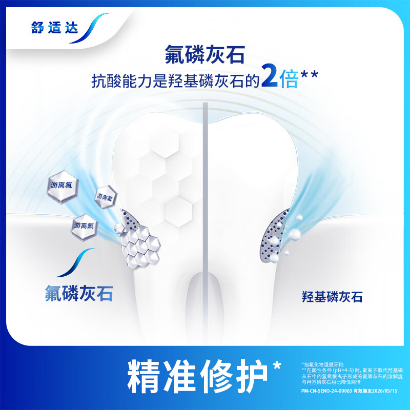 Sensodyne gum care toothpaste 180g contains fluoride, anti-allergic, anti-cavity and solid teeth. New and old packaging are sent randomly.