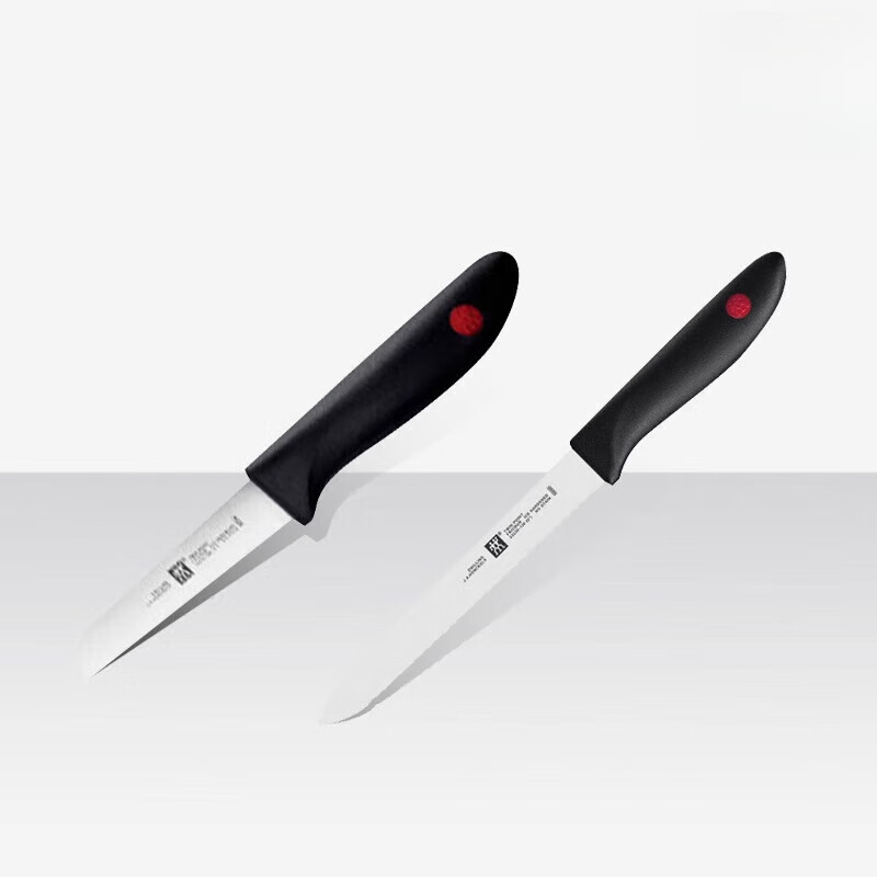 Zwilling (ZWILLING) German Point red dot series tomato knife, juicy fruit knife, vegetable and fruit knife, compact, portable knife that can be used for picnics, red dot vegetable and fruit knife with simple packaging