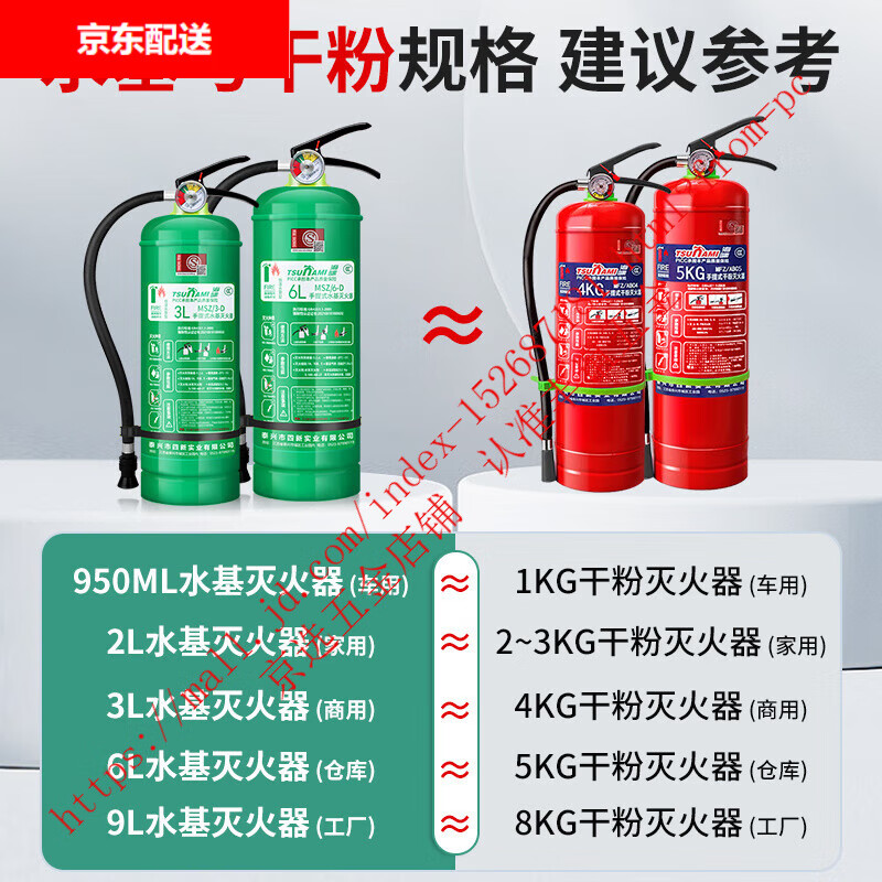 Water-based fire extinguisher household foam new national standard fire protection 3C certification environmentally friendly portable kilogram vehicle store 980ML water-based fire extinguisher national standard (oil and electric fire extinguishing) enhanced type