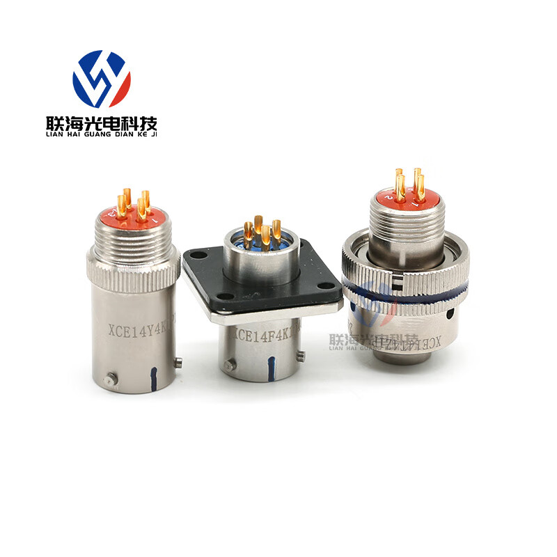 XCE series XCE14F4K1D40 XCE14Y4K1P1 circular connector 4-pin aviation plug and socket XCE14F4Z1D40