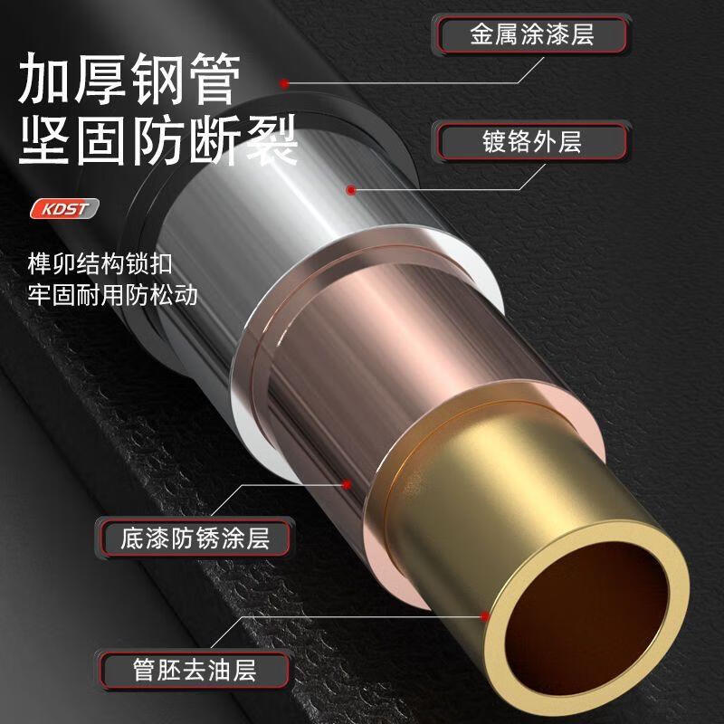 GERTHRON German household pull-up device Horizontal bar Indoor boom No drilling and no installation required Family children and men's training Upgraded level + ring version 95-130CM double spring anti-slip version Bold and thickened fitness equipment abdominal machine