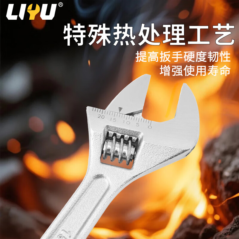 Liyu Adjustable Wrench Adjustable Wrench Multifunctional Bathroom Adjustable Wrench 8 inches
