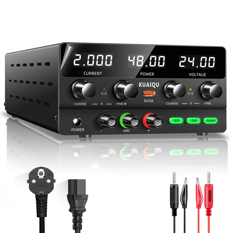 KUAIQU over-limit alarm adjustable DC power supply 160V2A current limit and voltage limit fully protected experimental DC alarm power supply adjustable