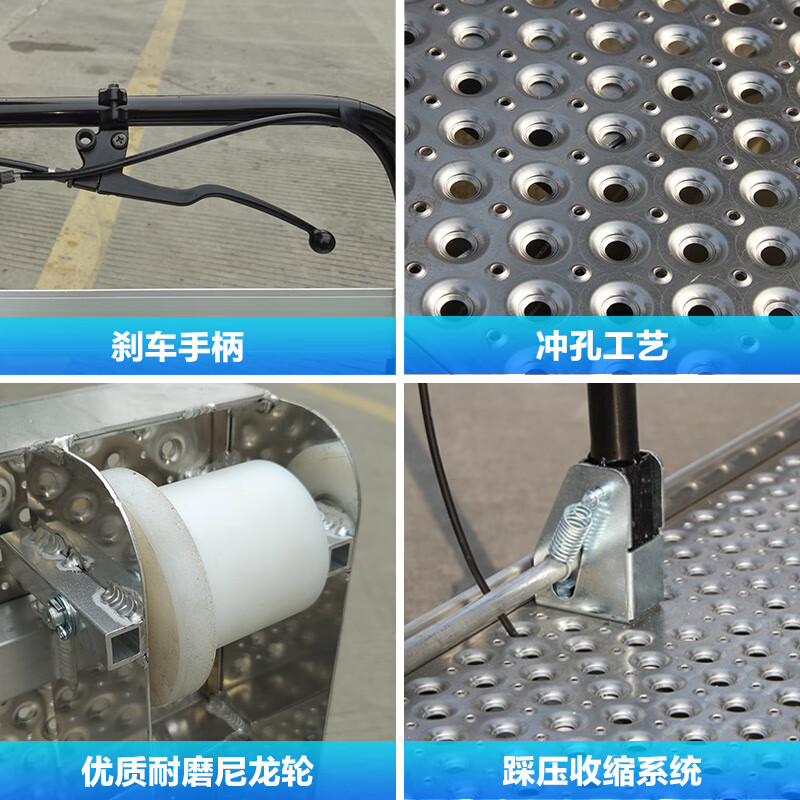 Wen Yijiaruiju customized aluminum alloy railway track brake trolley 1435 gauge insulated wheel hand push 600kg load 600kg load-rail trolley