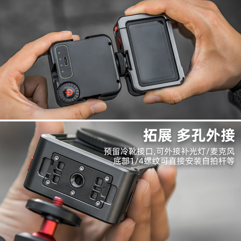 SUREWO body accessories are suitable for DJI DJI Action6/5Pro/4 storage bag 40 meters waterproof shell tempered film lens cover magnetic quick release adapter protective box accessories F11 (Action6 metal rabbit cage)