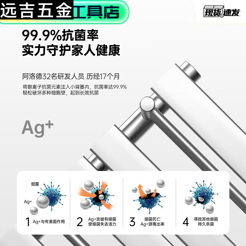 Qinkai Alode copper-aluminum composite small basket radiator household central heating bathroom heating toilet radiator copper-aluminum F type-cream style 0.6 meters