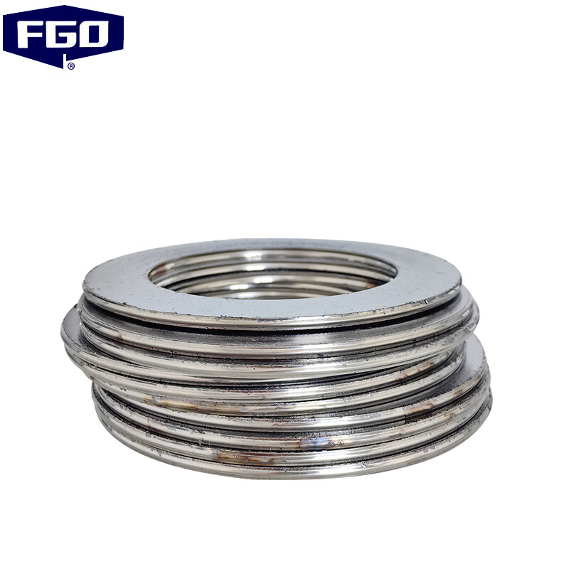 FGO Metal Spiral Gasket High Temperature Flange Sealing Graphite Gasket PN16 DN40 (10 pieces/pack)