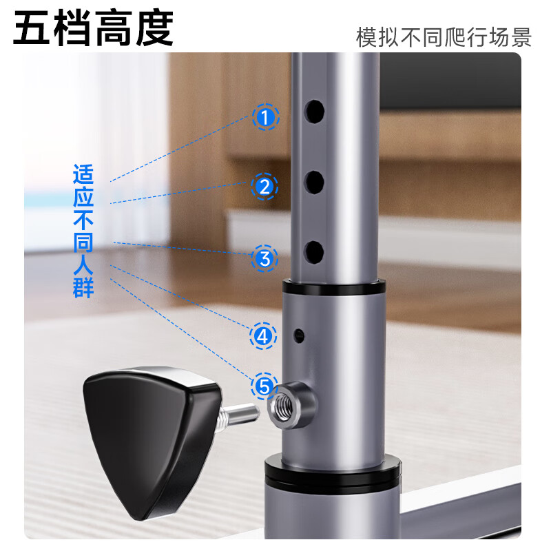 SEAN LEE home indoor crawler, fitness equipment, abdominal curling machine, home waist strengthening machine, thin belly, special abdominal control tool for men and women, steel rope linkage model, multi-function electronic watch + 5 levels of height, super soft kneeling pad