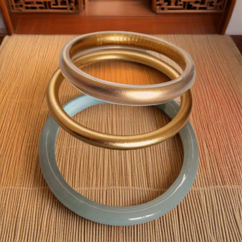 Mo Peng bracelet protective cover new jewelry accessories made of transparent transparent silicone to prevent bumps, scratches and scratches gold bracelet 52 rings bracelet thickness 1cm
