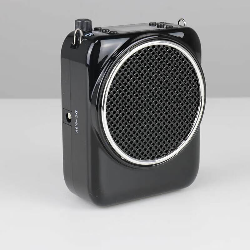 Aike (AKER) Bluetooth amplifier teacher 13W power speaker audio LCD screen recording portable waist-mounted megaphone Little Bee AK20 black wired model (equipped with wired microphone)