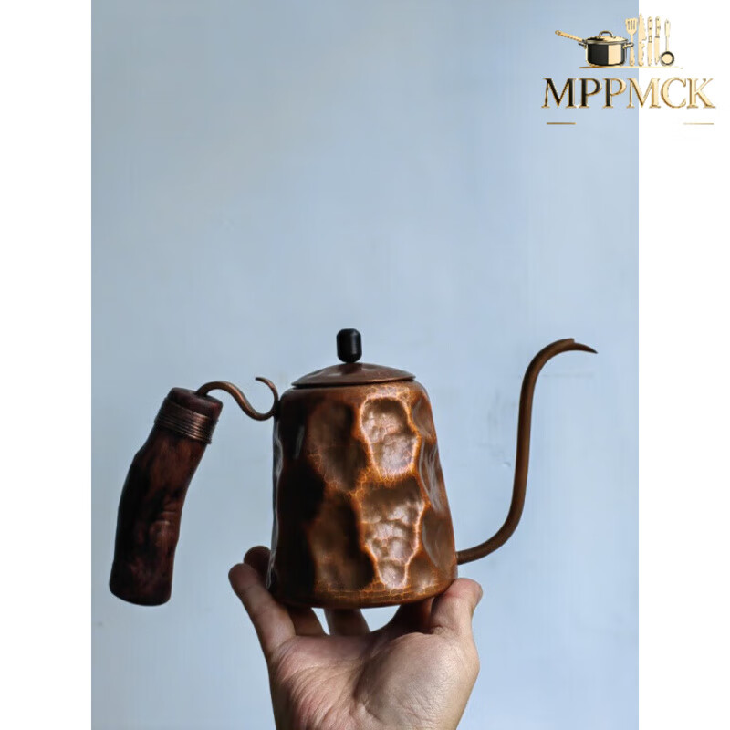 MPPMCK German imported quality equipment, hand-made copper rock muscle hand-brewed coffee pot, Fuguido Sato Akimishima sterling silver coffee pot 003-004-005