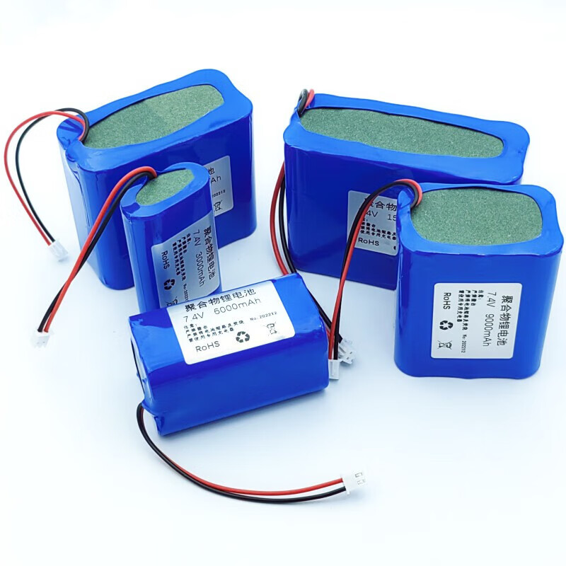 Xinkaichen Lithium Battery Pack for Theater and Theater Large Capacity 18650 Cell Charging Radio 9 Volt Bluetooth Speaker 7.4V 3000 mAh 2.54 Plug Cable