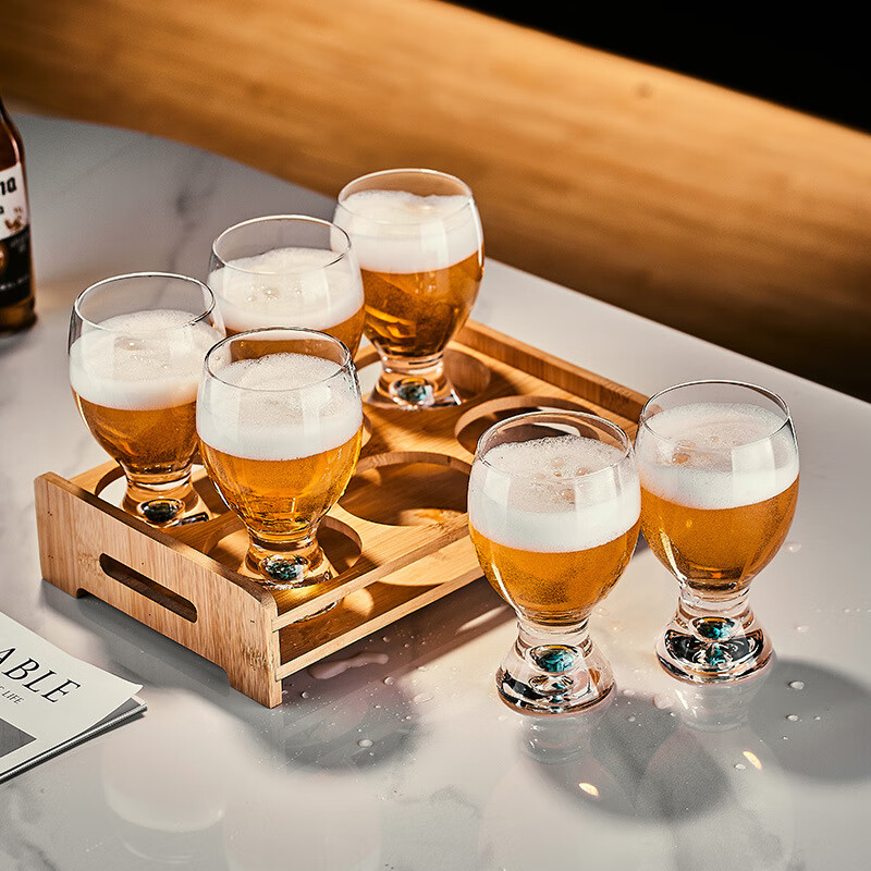 New creative turquoise beer mug large capacity home craft beer mug crystal glass turquoise big belly beer mug 6 pack