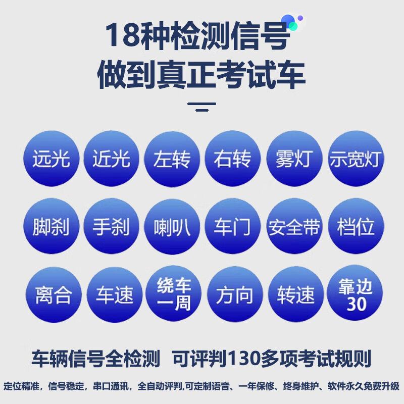 Subject three, subject two, high-precision road test instrument, driving simulator, instructor, driving test, automatic driving test deduction, sensor package with tablet instructor