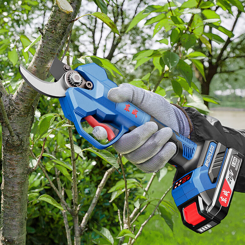 Dongcheng DCYD35 wireless lithium electric scissors multi-functional rechargeable fruit tree gardening Dongcheng thick and thin branch pruning shears DCYD35 brushless 2.0ah dual electric (can cut 3600 segments)