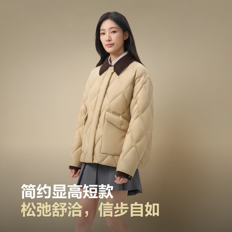 Bosideng 25 Winter 90 Down Down Jacket Women's Thickened Shirt Collar Loose Short Casual Fashion Warm Jacket