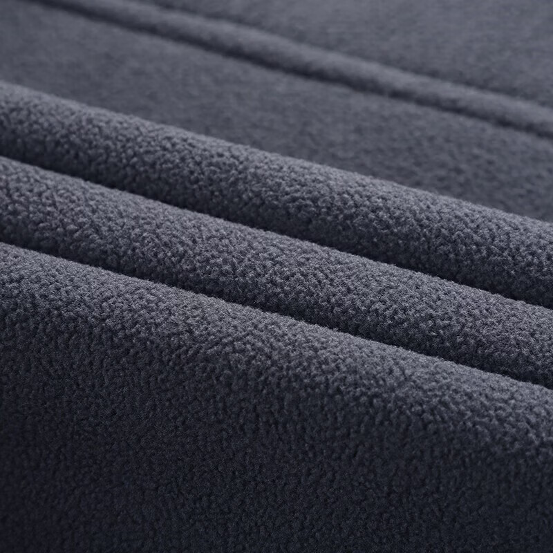 PLAYBOY Jacket Men's Autumn and Winter Outdoor Casual Stand Collar Warm Reversible Fleece Jacket Gray XL