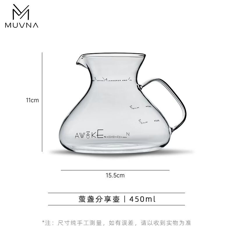 Shantou Lincun hand-brewed coffee set sharing pot with scale V60 filter cup filter paper hand-brewed coffee pot filter pot flower teapot (blue) Xingchuan ceramics fold-free filter cup